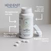 Head East Zinc Picolinate |60 Tablets  2 Month Supply | Vegan | Hair, Skin, Nail Health | Physical and Mental Wellbeing | Sugar Free | 100% Biodegradable Packaging |Sugarcane Bottle view 3