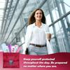 3 x Menstrual All-in-One Kits - Assorted Colors | Convenience on The Go | Single Period Kit Packs | Individually Wrapped Feminine Hygiene Products (Red Purse/Pink/Purple) view 4