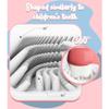 2 Pcs U Shape Toothbrush for Kids All Rounded Oral Teeth Cleaning Brush 360 with Silicone Toothbrush Massage Brush for Kids 6-12 Years (Blue) view 4