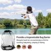 4 PCS Midge Head Net, Nylon Mosquito Head Protecting Net, Fine Mesh Insect Netting, Face Neck Netting Cover for Outdoor, Hiking, Camping, Climbing, Walking - Black view 4