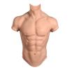SUAISKR Realistic Silicone Muscle Chest for Cosplay Realistic Male Chest Vest Muscle Simulation Skin Bronze L view 1