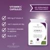 Vitamin C 600mg | Pure Ascorbic Acid for Immune System Support | 60 Vegan Friendly Capsules UK Made | 2 Month Supply | 1 Capsule Daily (High Strength) view 2