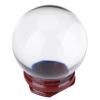 Clear Divination Crystal Ball 50mm, Crystal Ball with Wooden Stand for Decorative Ball, Lensball Photography, Feng Shui, and Fortune Telling Ball view 1