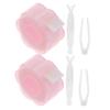 Lurrose 2sets Lace Invisible Double Eyelid Tapes Self-adhesive Eyelid Stickers for Hooded Eyes Cosmetic Eye Makeup Tool Easy to Apply and Remove view 1