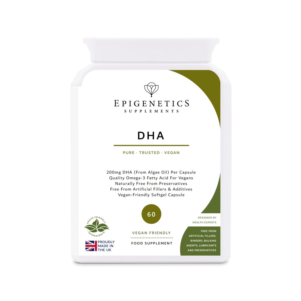 DHA 200mg (Vegan) | Pure Docosahexaenoic Acid from Algae Oil | 60 Vegan Friendly Softgels UK Made | 2 Month Supply | 1 Capsule Daily (High Strength)