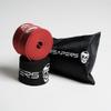 Gymreapers Floss Muscle Bands for Recovery & Flossing Sore Muscles and Increasing Mobility - Compression Stretch Band Pair with Carrying Case (Black/Red Pair, 1 Medium - 1 Heavy Strength) view 3