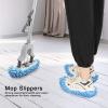 10pcs Reusable Chenille Mop Slippers Floor Cleaning Shoes, Dust Hair Cleaner Accessory for Office Bathroom Kitchen(1#) view 3