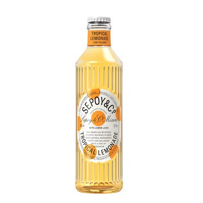 SEPOY & CO. Refreshing Tropical Lemonade - 12 x 200ml | Low Calorie, Less Sugar | Pure Himalayan Water, 100% Natural Ingredients & Italian Juice Concentrate