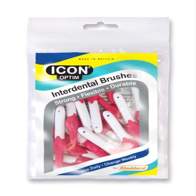 Stoddard Icon Pink Standard Interdental Brushes - Pack of 25