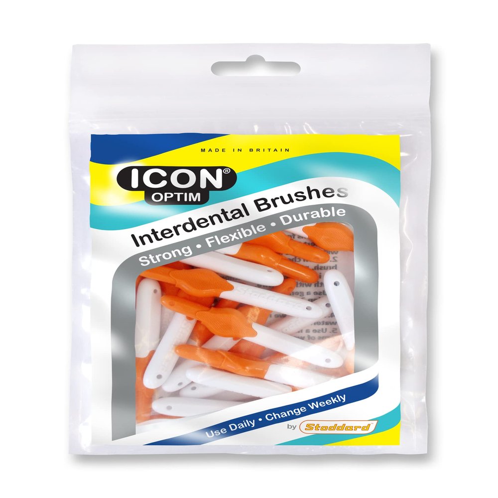 Stoddard Icon Orange Standard Interdental Brushes - Pack of 25