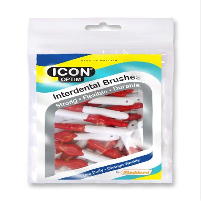 Stoddard Icon Red Standard Interdental Brushes - Pack of 25