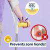MySleeve - Crutches handle pads, Crutch Handle Covers with Gel Pads, Prevents Falling Crutches and Sore Hands, Comfy Crutch Grips with Magnet - Orange (2 Pieces) view 2