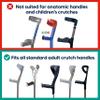 MySleeve - Crutches handle pads, Crutch Handle Covers with Gel Pads, Prevents Falling Crutches and Sore Hands, Comfy Crutch Grips with Magnet - Orange (2 Pieces) view 3