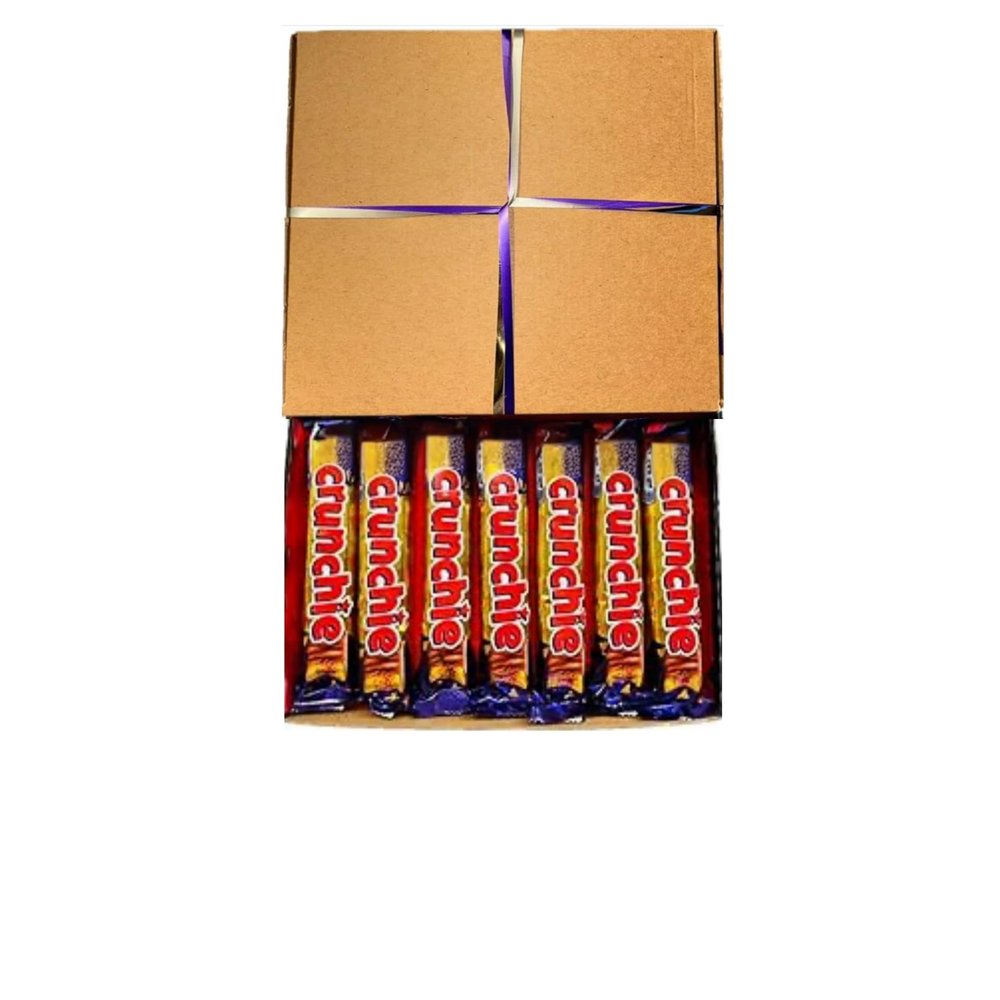 Crunchie Chocolate Bars Hamper Gift Sweet Box Great Treat Box - 7 Full Size Bars Chocolates Easter Gift Present Birthday 16th 21st 30th 40th 50th 60th