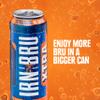 IRN-BRU XTRA, 12 Pack Zero No Sugar & Low Calorie with XTRA Taste Fizzy Drink Multipack Cans - 12 x 500ml Big Cans view 3