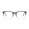 SIKAITE 2 Pairs Lightweight Comfortable Rectangle Reading Glasses Readers for Men Women Spring hinge (Grey and Decor, 1.0) view 2