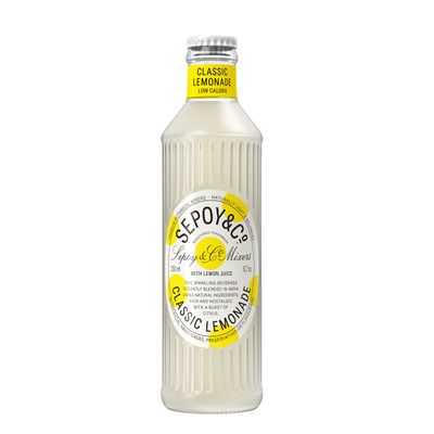 SEPOY & CO. Refreshing Classic Lemonade - 6 x 200ml | Low Calorie, Less Sugar, Ready To Drink | Pure Himalayan Water & 100% Natural Ingredients