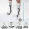 360 RELIEF 1 Pair Compression Socks for Women & Men - Graduated Support - Ideal for Running, Travel, Pregnancy, 15-20 mmHg, S/M, White view 2