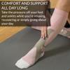 360 RELIEF 1 Pair Compression Socks for Women & Men - Graduated Support - Ideal for Running, Travel, Pregnancy, 15-20 mmHg, S/M, White view 4