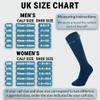 360 RELIEF 1 Pair Compression Socks for Women & Men - 15-20 mmHg Travel Flight Socks  Graduated Support - Ideal for Running, Cycling & during Maternity -L/XL, Blue with Laundry Bag view 3