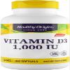 Healthy Origins, Vitamin D3, 1,000 IU, 360 Softgels, Gluten Free, Soy Free, Non-GMO view 1