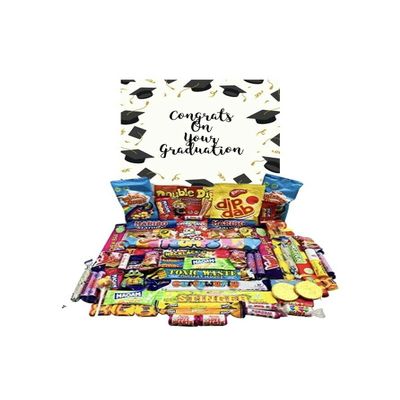 Congratulations Graduation Pick N Mix Ultimate Retro Sweet Box Candy Hamper