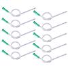 10-Pack Enema Nozzle Tips,11.8" Long, 16FR (5.30mm), Home Enema Colonic Irrigation Kit, Enema Supplies Colon Tube, Flexible Comfort Enema Head, Colon Nozzle for Constipation Enema Colon Green view 1