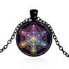 Necklace Flower of Life Chakra Pendant Necklace Magic Six Pointed Star Necklace-Style 4 view 1