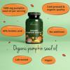 Vegavero Organic Pumpkin Seed Oil Capsules 1000 mg | Prostate Supplements | 45% Omega 6 Fatty Acids | NO Additives | Overactive Bladder & Urinary Tract Health | 180 Capsule | Vegan view 2