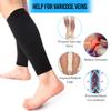 360 RELIEF Compression Calf Sleeves - for Torn Muscle Cramps Sports | Workout, Shin Splints, Circulation, Fitness, Running, Jogging, Marathon, Hiking | 1 Pair Large, Black with Mesh Laundry Bag | view 2
