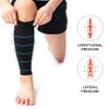 360 RELIEF Compression Calf Sleeves - for Torn Muscle Cramps Sports | Workout, Shin Splints, Circulation, Fitness, Running, Jogging, Marathon, Hiking | 1 Pair Large, Black with Mesh Laundry Bag | view 3