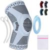 360 RELIEF - Compression Knee Brace with Gel Pads and Side Knee Stabilizers, Joint Support, Comfort, Active Recovery, Running, Workout Protection - X-Large, Grey + Laundry Bag view 1