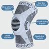 360 RELIEF - Compression Knee Brace with Gel Pads and Side Knee Stabilizers, Joint Support, Comfort, Active Recovery, Running, Workout Protection - X-Large, Grey + Laundry Bag view 2
