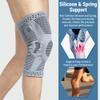 360 RELIEF - Compression Knee Brace with Gel Pads and Side Knee Stabilizers, Joint Support, Comfort, Active Recovery, Running, Workout Protection - X-Large, Grey + Laundry Bag view 3