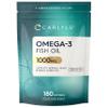 Omega 3 Fish Oil Capsules High Strength | Fatty Acids Supplement | 1000mg with 180mg of EPA and 120mg of DHA | 180 Softgels | by Carlyle view 1