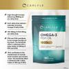 Omega 3 Fish Oil Capsules High Strength | Fatty Acids Supplement | 1000mg with 180mg of EPA and 120mg of DHA | 180 Softgels | by Carlyle view 2
