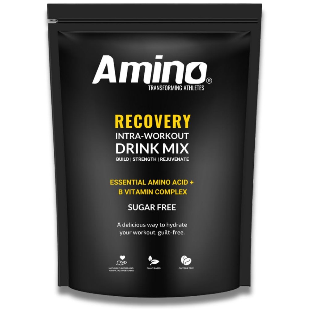 Amino Recovery - EAA & BCAA Intra Workout Powder - 7000mg EAA Amino Acid Recovery Drink & BCAA Powder - Protect Muscle & Aid Recovery - Sugar Free & Vegan (Apple, 66 Servings)