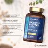Digestive Enzyme Supplements | Complex with Betaine HCL, Amylase, Lactase, Protease, Lipase & Cellulase | 90 Vegan Tablets | by Horbaach view 2