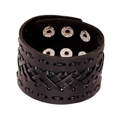 WQZYY&ASDCD Womens Bracelets Bangle Punk Men Jewelry Leather Bracelet Vintage Cuff Charm Bracelet For Men Leather Jewelry Party Gifts-C26