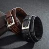 WQZYY&ASDCD Womens Bracelets Bangle Punk Men Jewelry Leather Bracelet Vintage Cuff Charm Bracelet For Men Leather Jewelry Party Gifts-C26 view 3