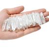 HXSCOO Natural Transparent Pure Lemurian Seed White Quartz Crystal End Bar crystal White Crystal Specimen Healing Energy (Size : 100g) view 1