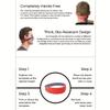Neckline Shaving Template Non-Slip Hair Trimming Guide, Skin Safe DIY Hands-Free Cut Trim and Shave Use Barber Style Tool for Straight Lines view 4