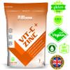 PSN Vitamin C + Zinc Vegan 60 Tablets Immune System Support High Strength with Ascorbic Acid - UK Made view 3