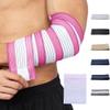 360 RELIEF - Elbow Support Brace Compression Bandage | Fitness, Gym, Workout, Squats, Powerlifting, Weightlifting, Relieve, Sports | White/Pink Mesh Laundry Bag | view 1