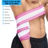 360 RELIEF - Elbow Support Brace Compression Bandage | Fitness, Gym, Workout, Squats, Powerlifting, Weightlifting, Relieve, Sports | White/Pink Mesh Laundry Bag | view 2