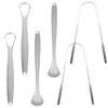 6 pcs Tongue Scraper, BOSOIRSOU Stainless Steel Tongue Cleaners Portable Tongue Brushes Breath Fresher Tool for Adults Kids Oral Care view 1