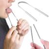 6 pcs Tongue Scraper, BOSOIRSOU Stainless Steel Tongue Cleaners Portable Tongue Brushes Breath Fresher Tool for Adults Kids Oral Care view 3