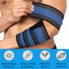 360 RELIEF - Elbow Support Brace Compression Bandage | Fitness, Gym, Workout, Squats, Powerlifting, Weightlifting, Relieve, Sports | Black/Blue Mesh Laundry Bag | view 3