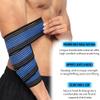 360 RELIEF - Elbow Support Brace Compression Bandage | Fitness, Gym, Workout, Squats, Powerlifting, Weightlifting, Relieve, Sports | Black/Blue Mesh Laundry Bag | view 4