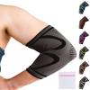 360 RELIEF Elbow Support for Men, Women, Kids, 1 Pack Compression Elbow Sleeve for Tennis, Golfers, Sports, Fitness, Gym, Weightlifting, Small, Black + Laundry Bag view 1